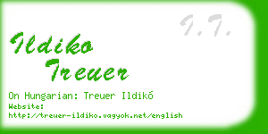 ildiko treuer business card