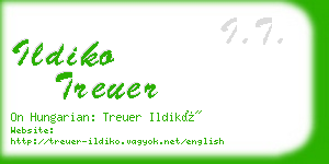 ildiko treuer business card